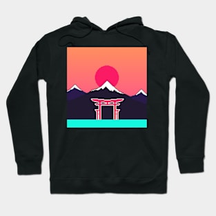 Japanese Portal Sunset Hoodie